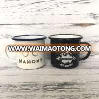 12oz 350ml High Quality Enamel Customized printing Metal Mug