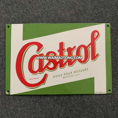 Motor oil & lubricating oil Castrol brand decorative advertising porcelain enamel sign plate