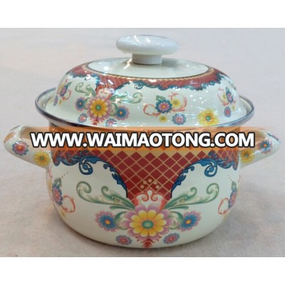 22cm Enamel Turkey Casserole Pot