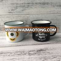 12oz 350ml Standard High Quality Enamel Customized Camping Metal Mug