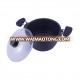 gravity casting hard anodized chefline hot pot casserole set