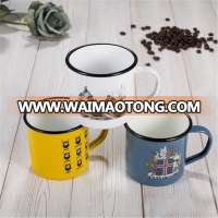 Wholesale logo printing Custom making enamel mug