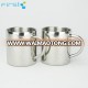 450ml double layer office metal coffee cup mug with handle